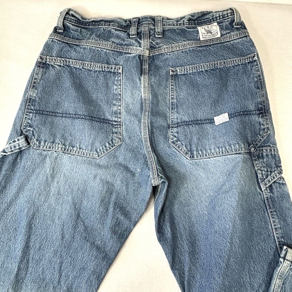 Y2K Carpenter Jeans Thrashed Stained Faded Painter Cargo Pants